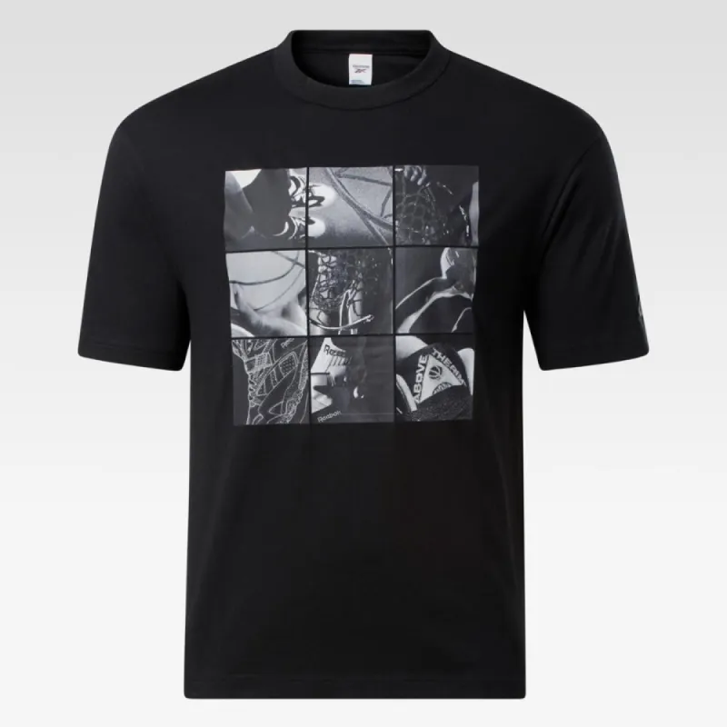 Reebok Apparel Men Above The Rim Collage T-Shirt BLACK sold by Reebok