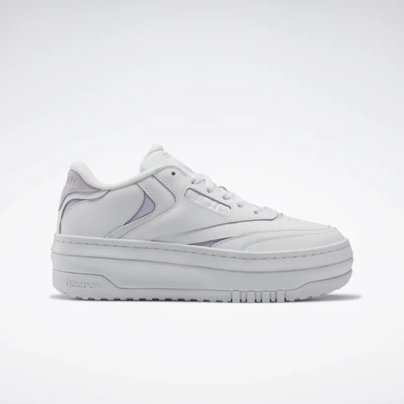 Reebok Footwear Women Club C Extra Shoes FTWWHT/LUMLIL/FTWWHT sold by Reebok