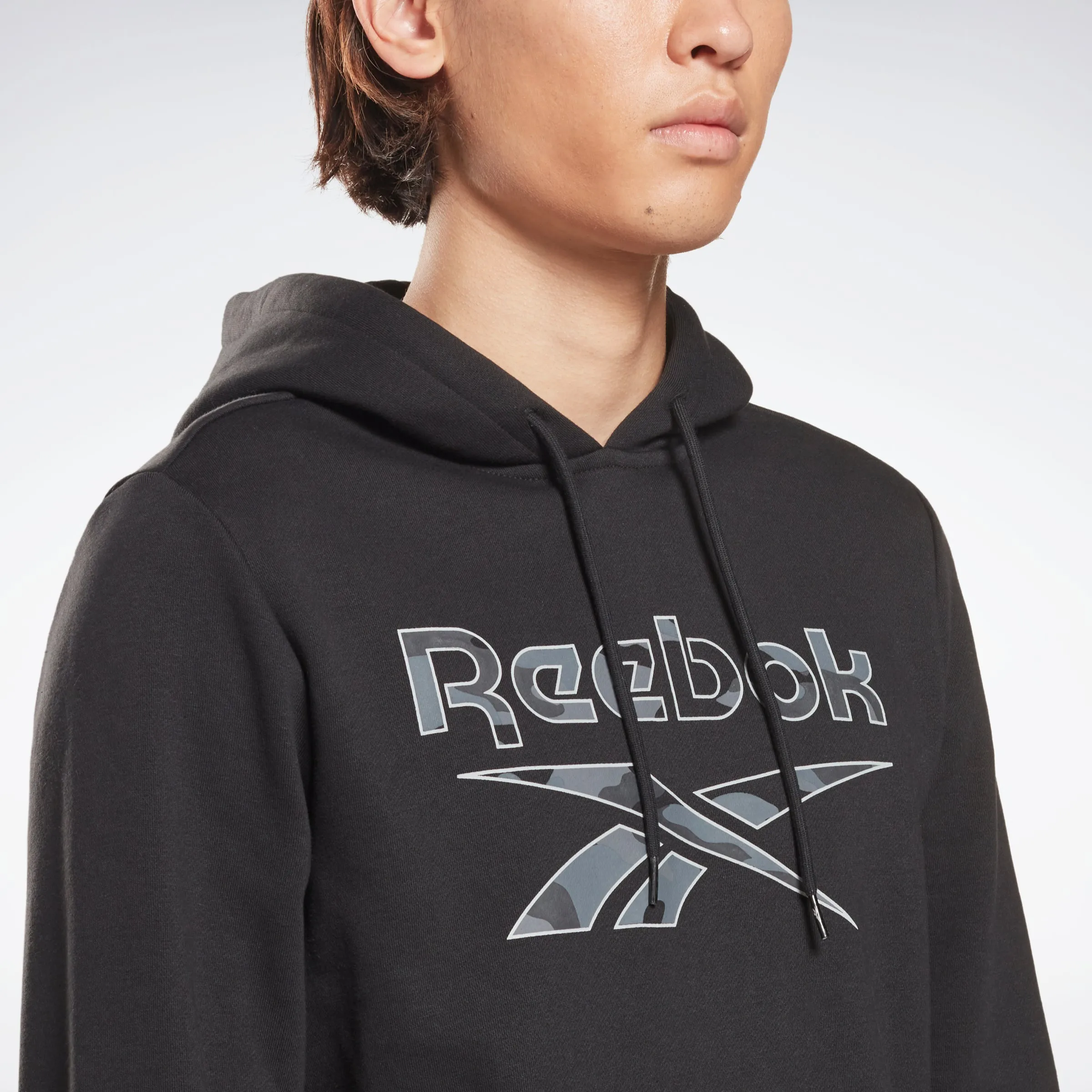Reebok Apparel Men Reebok Identity Big Logo Hoodie Black sold by Reebok product image thumbnail 4
