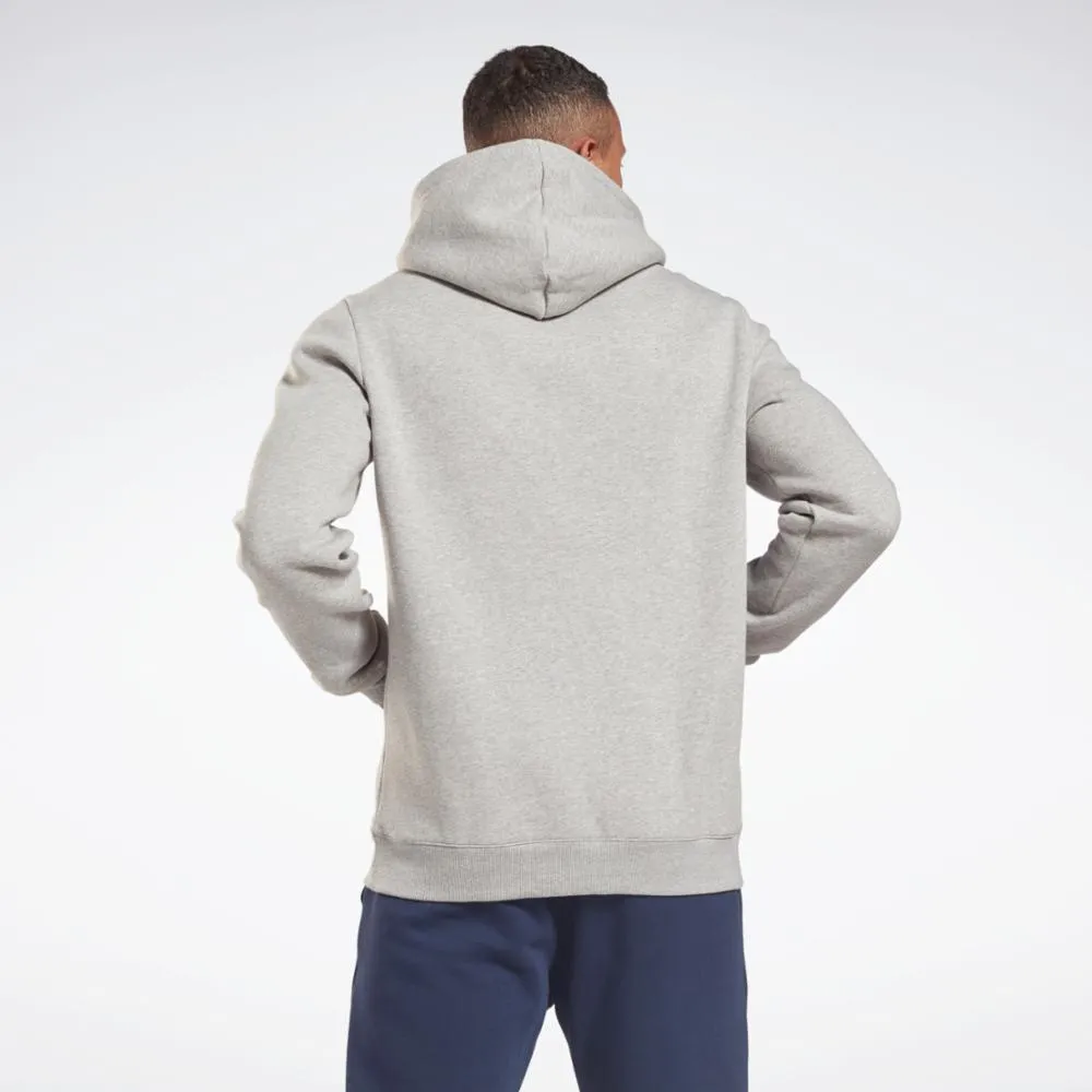 Reebok Apparel Men Reebok Identity Fleece Hoodie MGREYH/BLACK sold by Reebok product image thumbnail 3