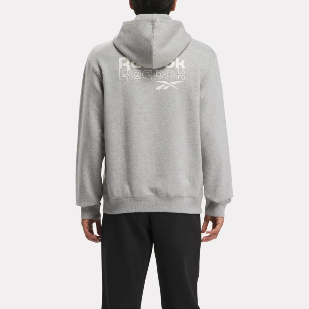 Reebok Apparel Men Reebok Identity Brand Proud Hoodie MGREYH sold by Reebok product image thumbnail 3