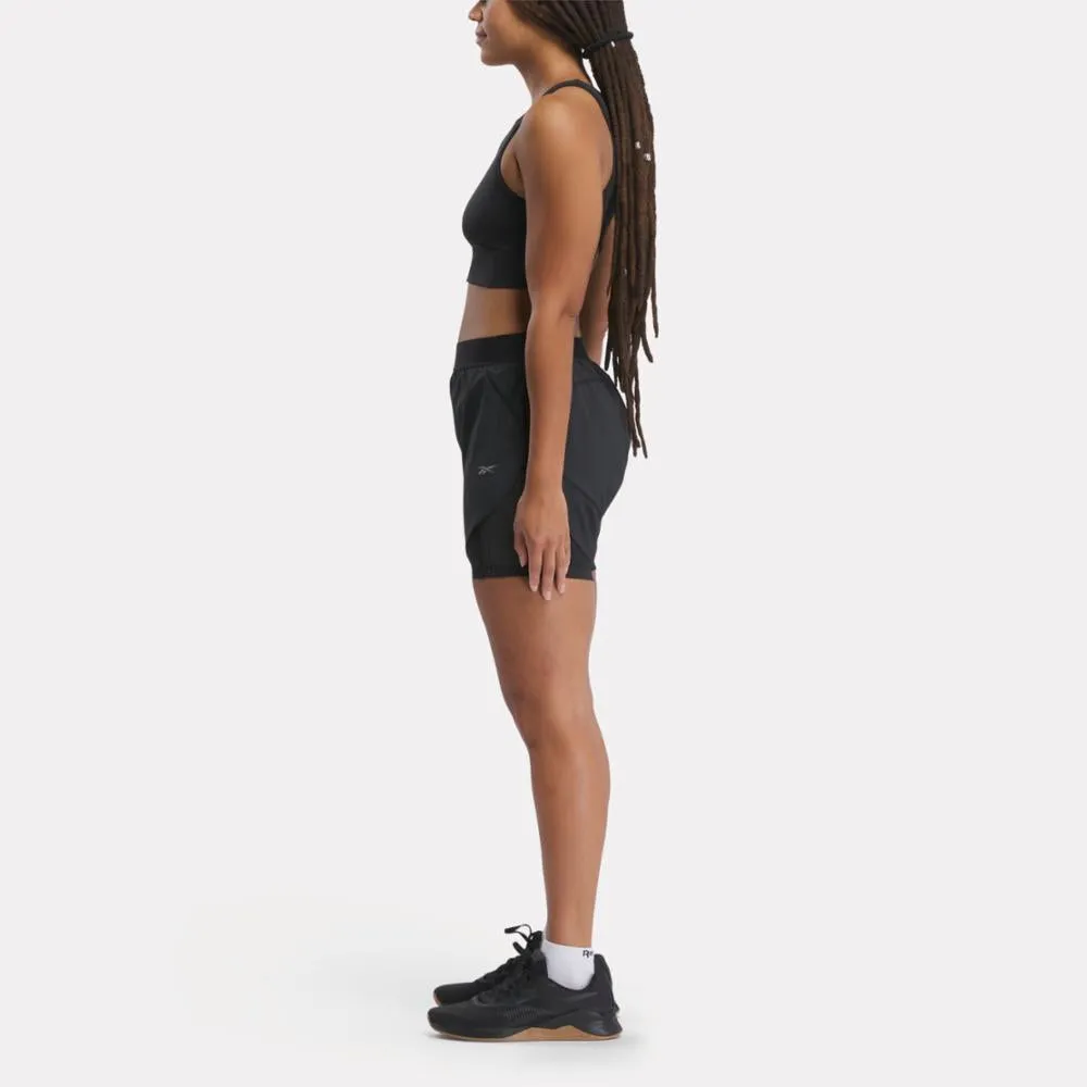 Reebok Apparel Women Running Two-in-One Shorts NGHBLK sold by Reebok product image thumbnail 2