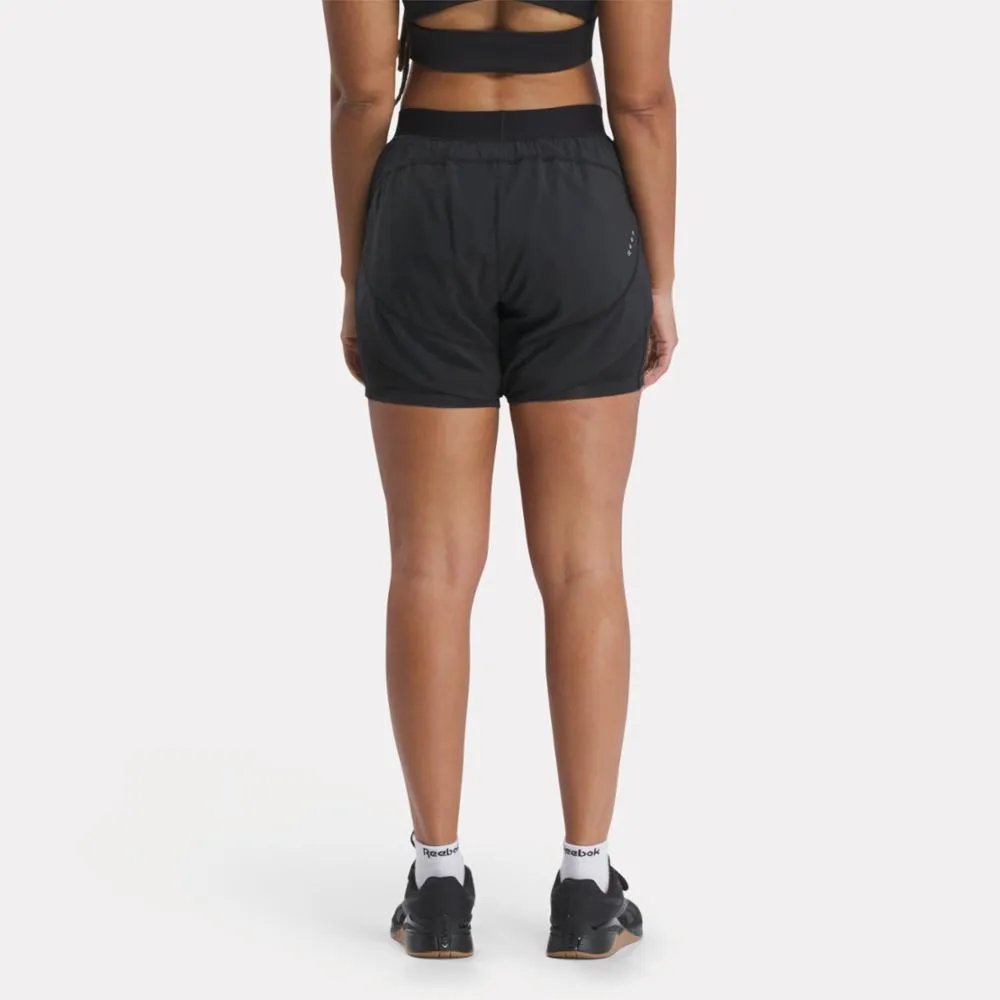 Reebok Apparel Women Running Two-in-One Shorts NGHBLK sold by Reebok product image thumbnail 3