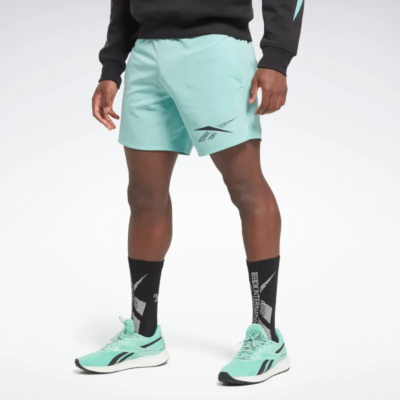 Reebok Apparel Men Strength Graphic 2.0 Shorts Semi Classic Teal sold by Reebok