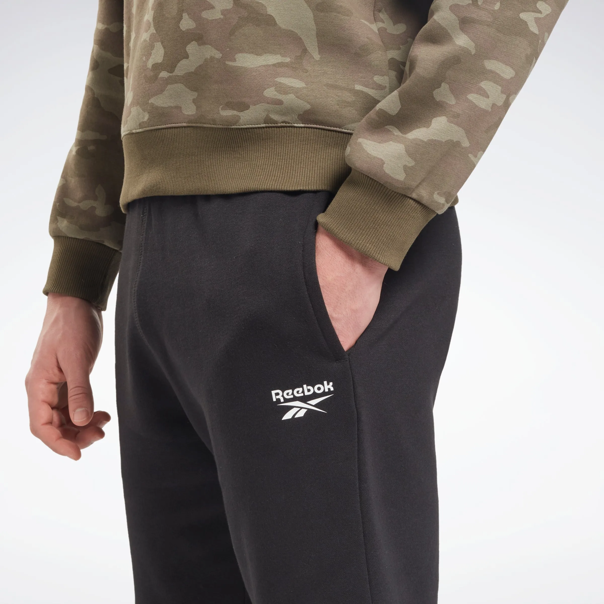 Reebok Apparel Men Reebok Identity Fleece Shorts Black sold by Reebok product image thumbnail 4