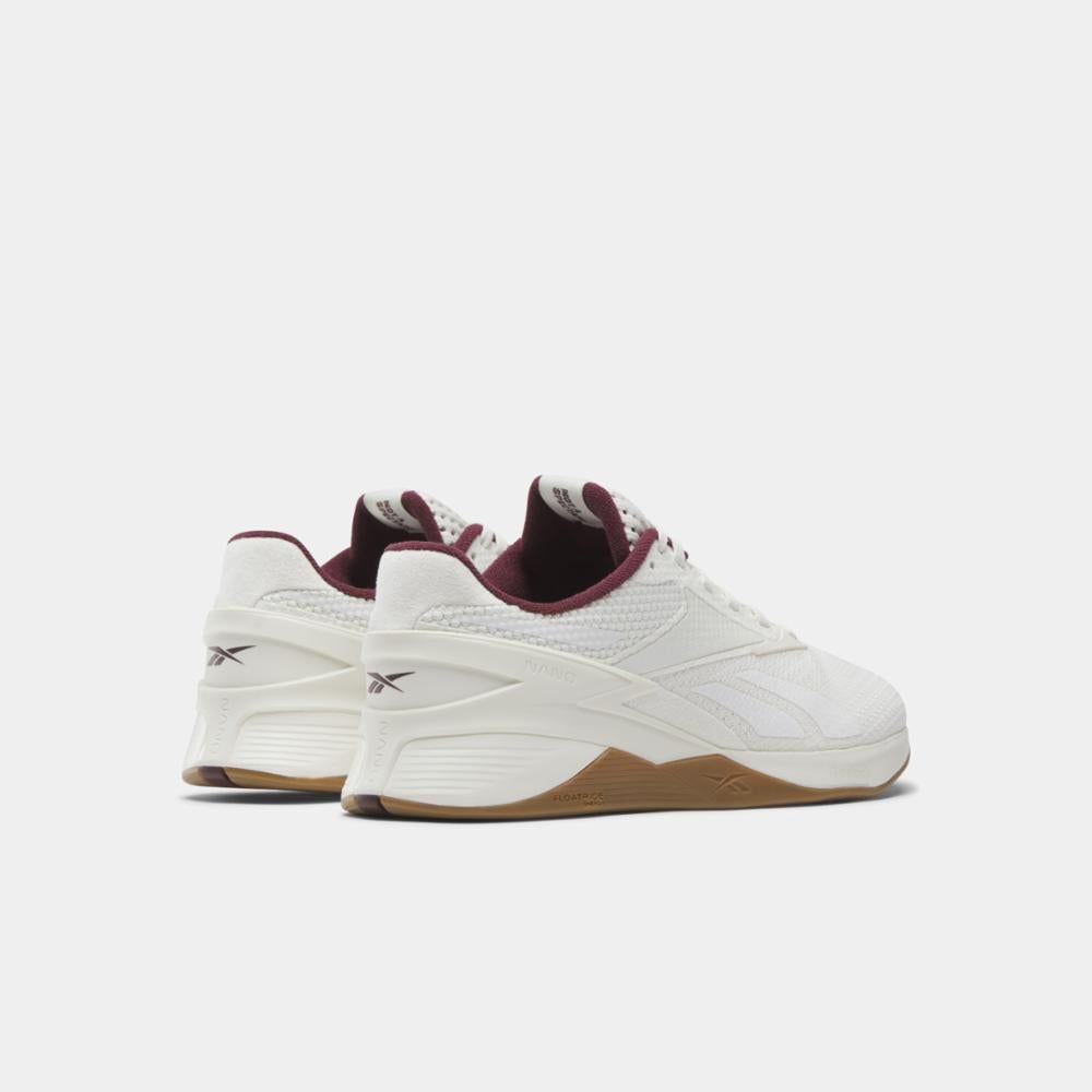 Reebok Footwear Men Nano X3 Training Shoes FTWR WHT/CHALK/CL MAROON sold by Reebok product image thumbnail 3
