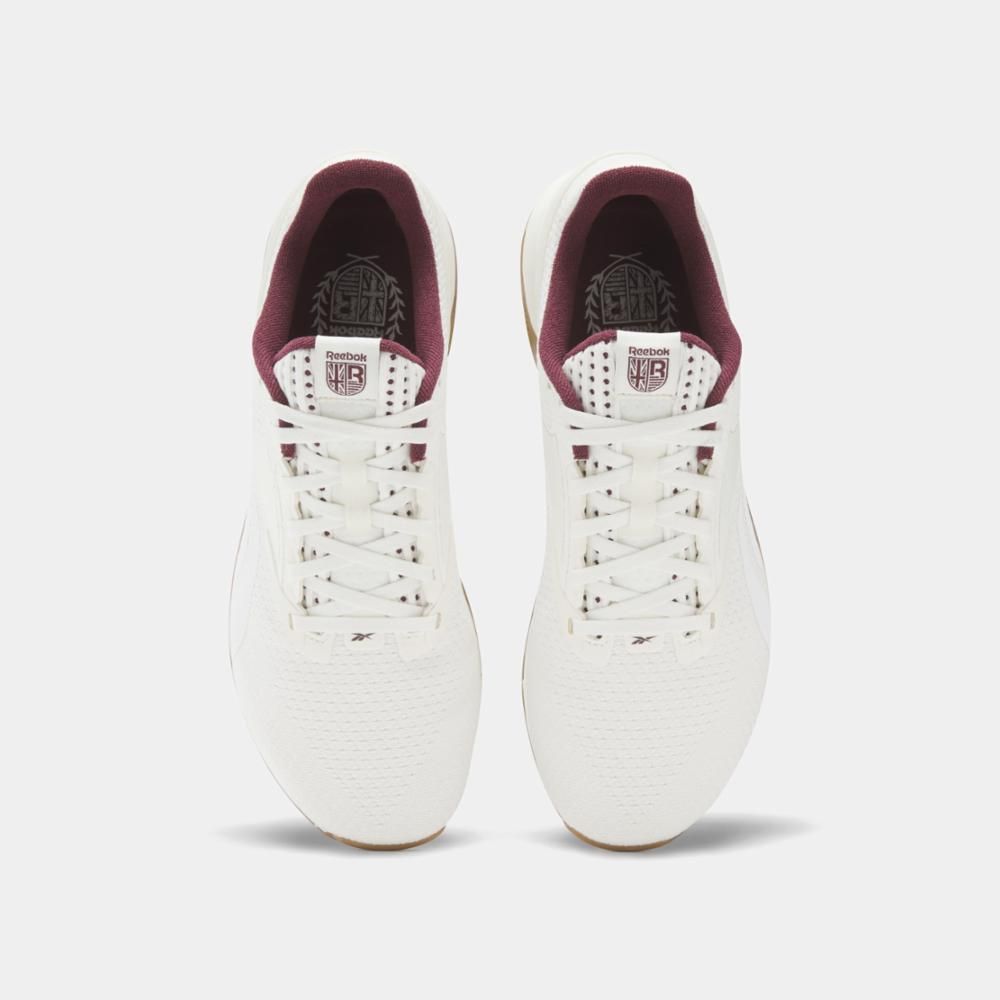 Reebok Footwear Men Nano X3 Training Shoes FTWR WHT/CHALK/CL MAROON sold by Reebok product image thumbnail 5