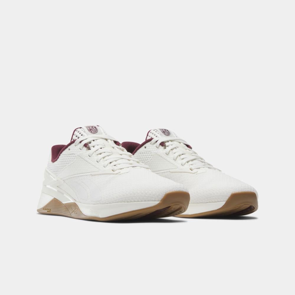Reebok Footwear Men Nano X3 Training Shoes FTWR WHT/CHALK/CL MAROON sold by Reebok product image thumbnail 2