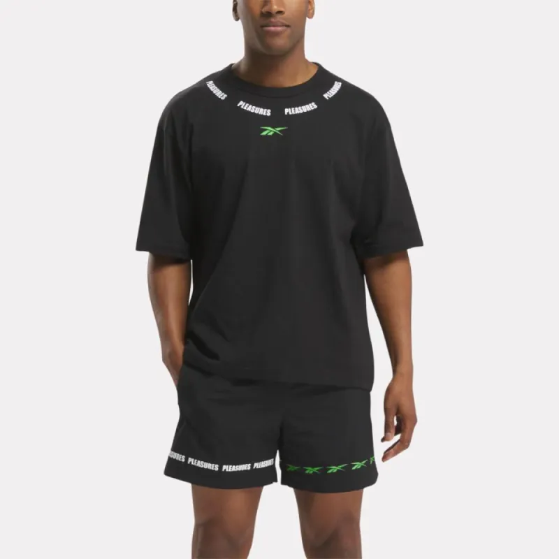 Reebok Apparel Men Reebok x Pleasures Tee BLACK sold by Reebok