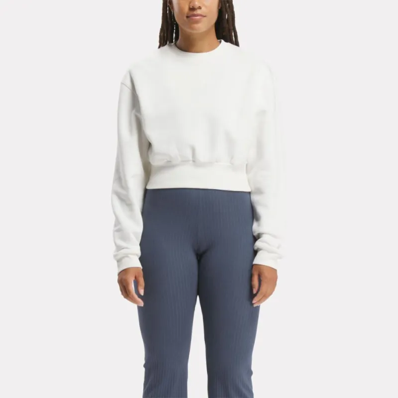 Reebok Apparel Women Classics Wardrobe Essentials Fleece Cover-Up CHALK made by Reebok