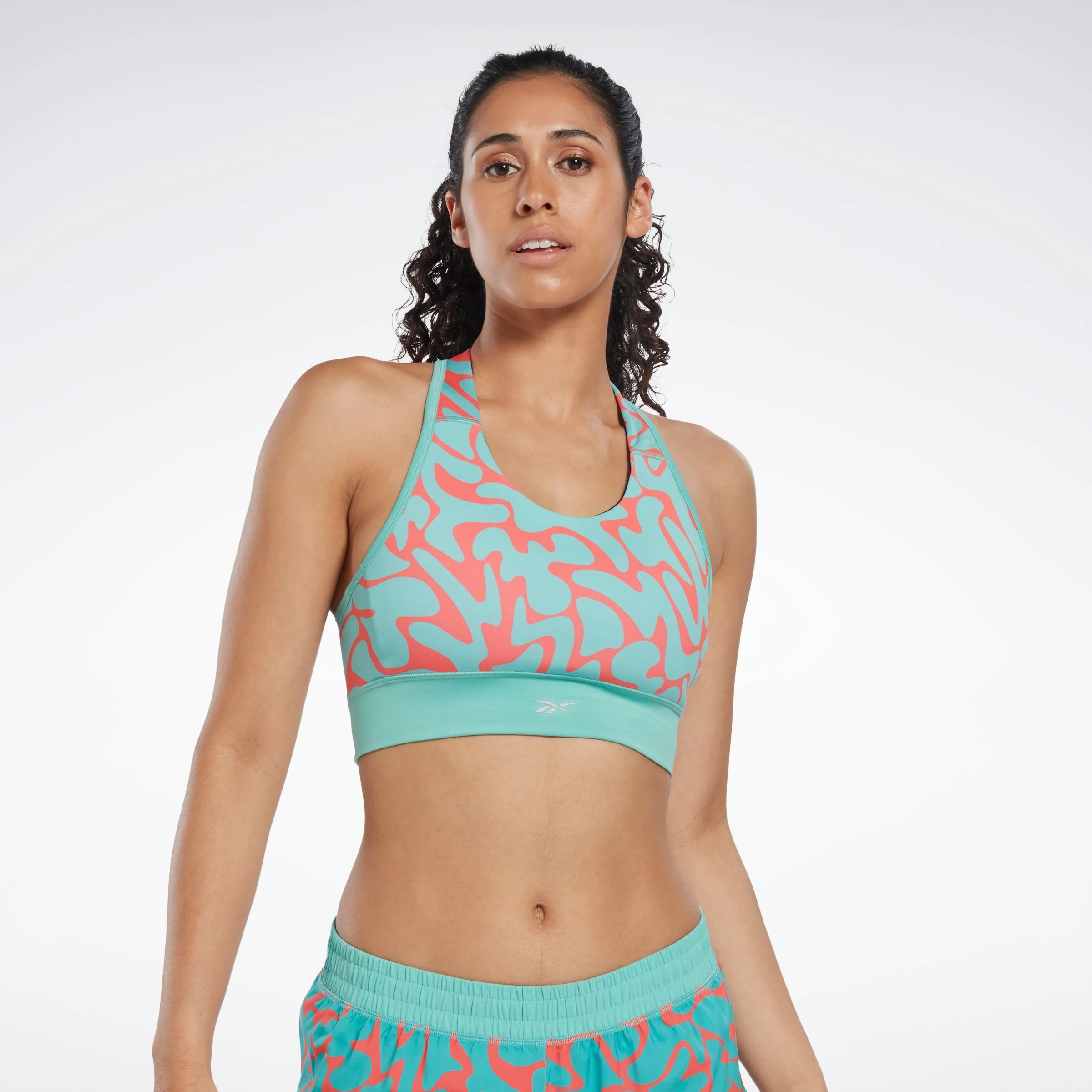 Reebok Apparel Women Running Printed Sports Bra Seclte sold by Reebok