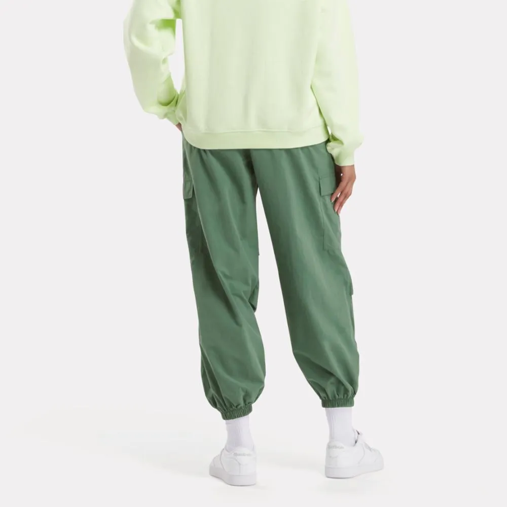 Reebok Apparel Women Wardrobe Essentials Cargo Pants ESCAPE GREEN sold by Reebok product image thumbnail 3