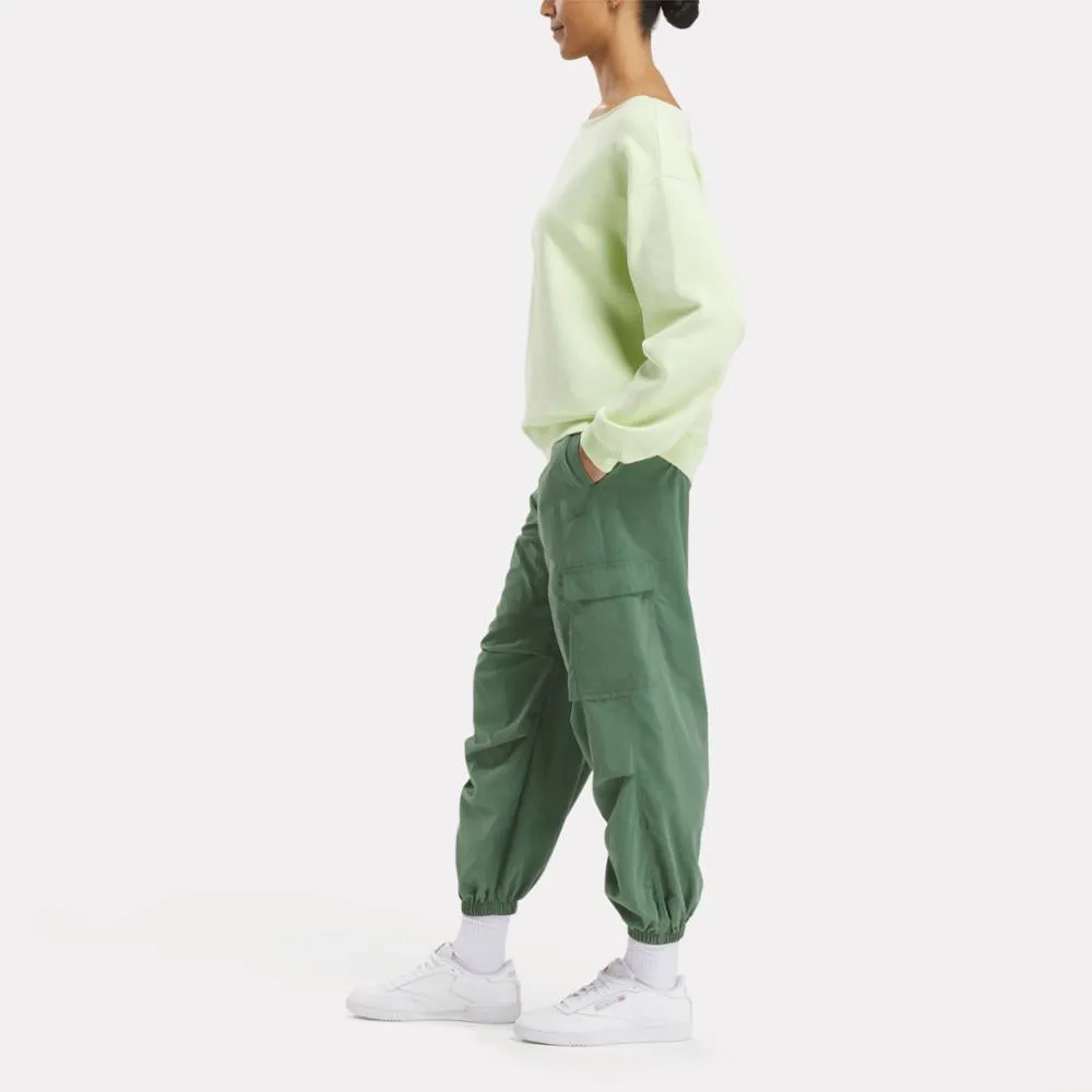 Reebok Apparel Women Wardrobe Essentials Cargo Pants ESCAPE GREEN sold by Reebok product image thumbnail 2