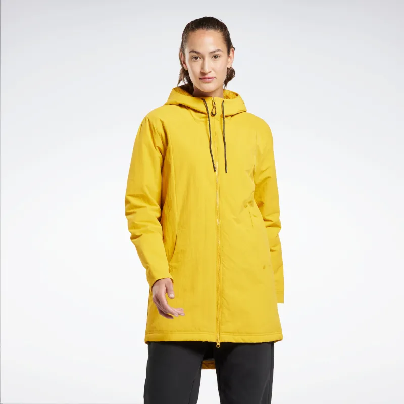Reebok Apparel Women Urban Fleece Parka Bright Ochre sold by Reebok