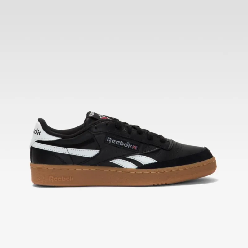 Reebok Footwear Men Club C Revenge Vintage Shoes BLACK/WHITE/GUM sold by Reebok