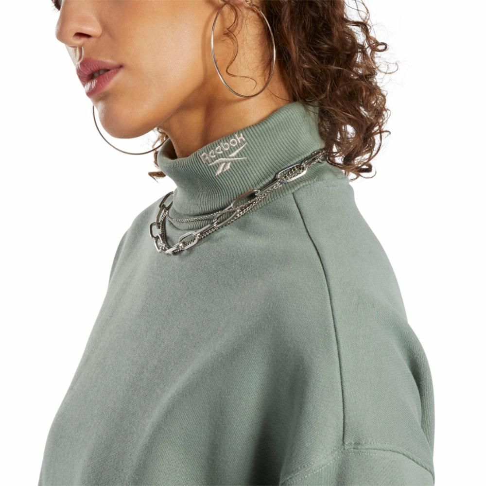 Reebok Apparel Women Reebok Classics Sweatshirt HARGRN sold by Reebok product image thumbnail 4