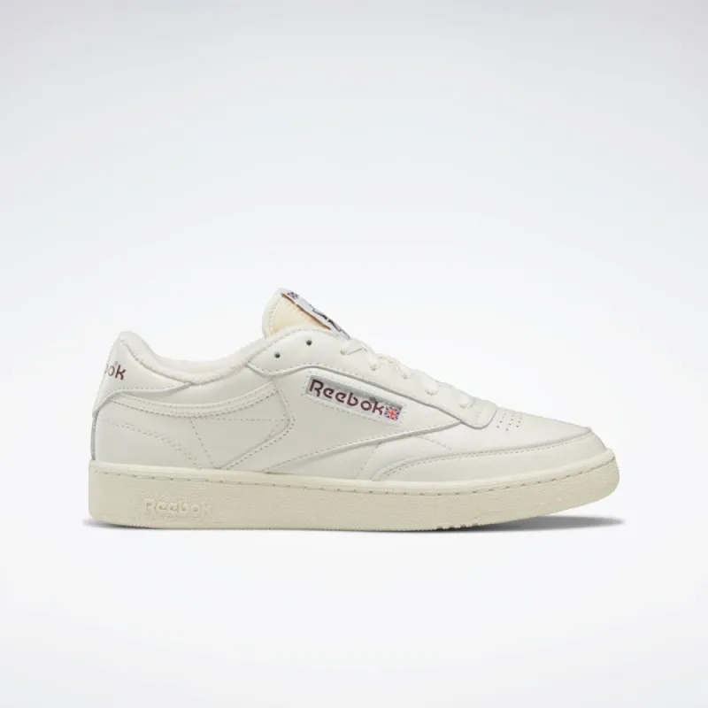 Reebok Footwear Men Club C 85 Vintage Shoes CHALK/ALABASTER/MAROON sold by Reebok