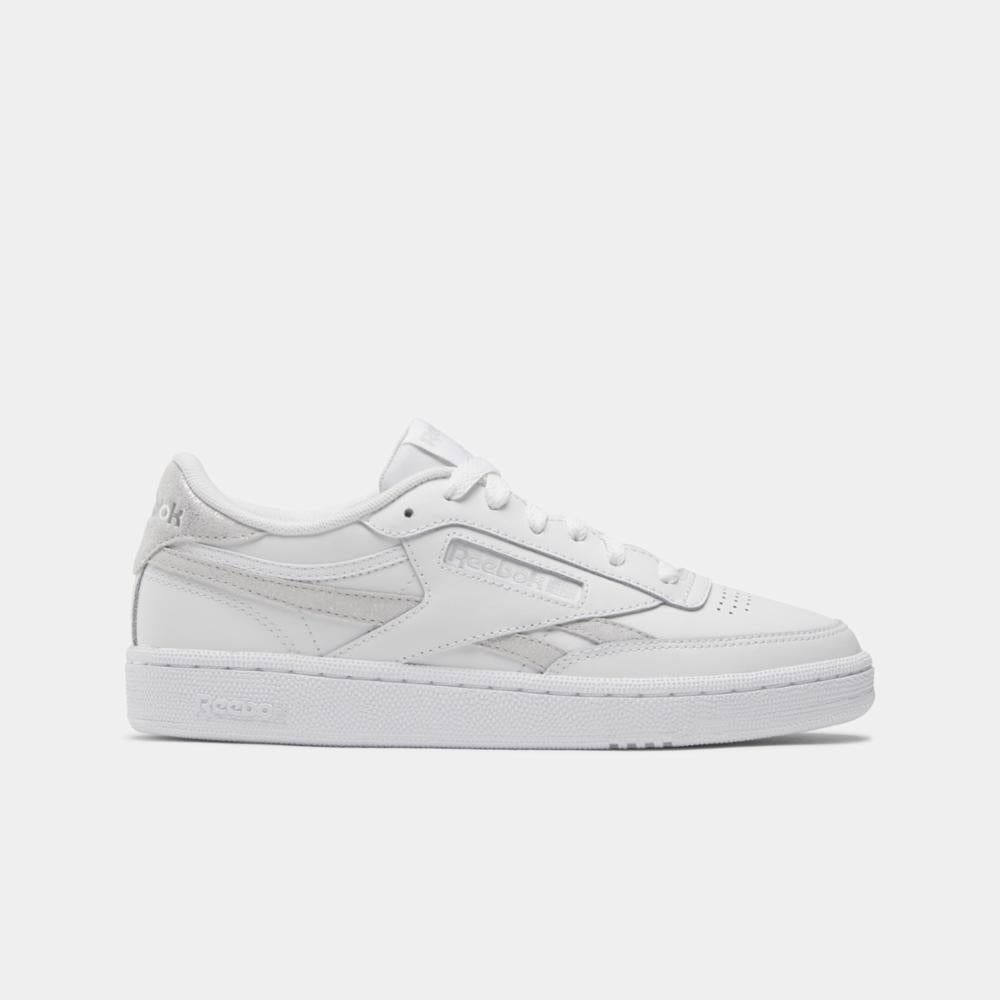 Reebok Footwear Women Club C Revenge Women's Shoes FTWR WHT/STEELY FOG /SILVER ME sold by Reebok