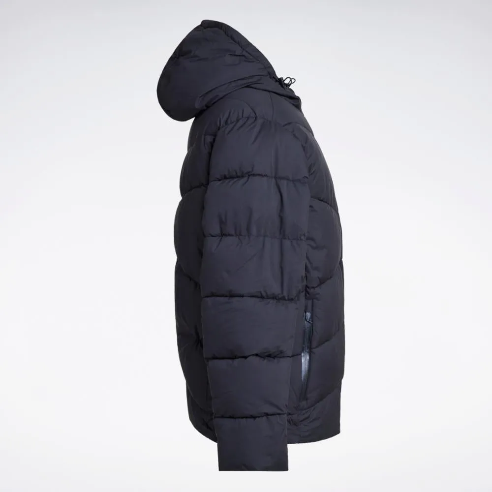Reebok Apparel Men Classic Hooded Puffer Jacket BLACK sold by Reebok product image thumbnail 4