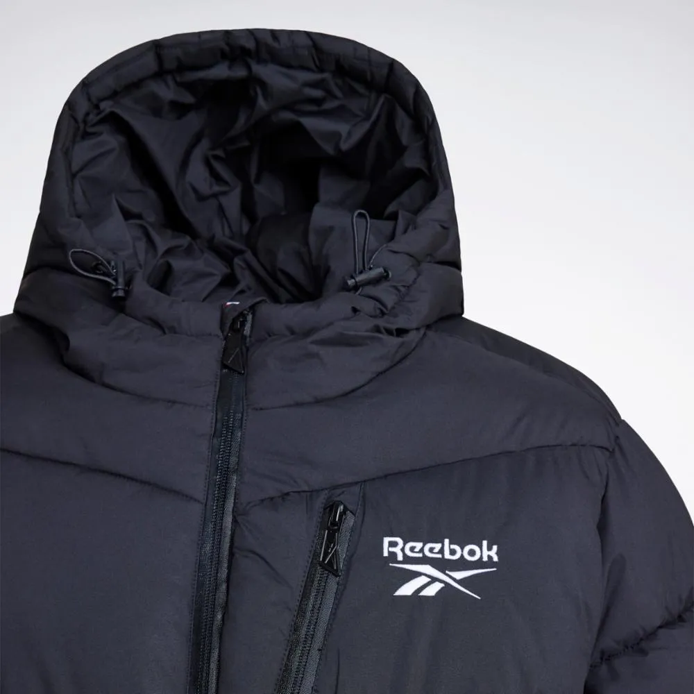 Reebok Apparel Men Classic Hooded Puffer Jacket BLACK sold by Reebok product image thumbnail 5
