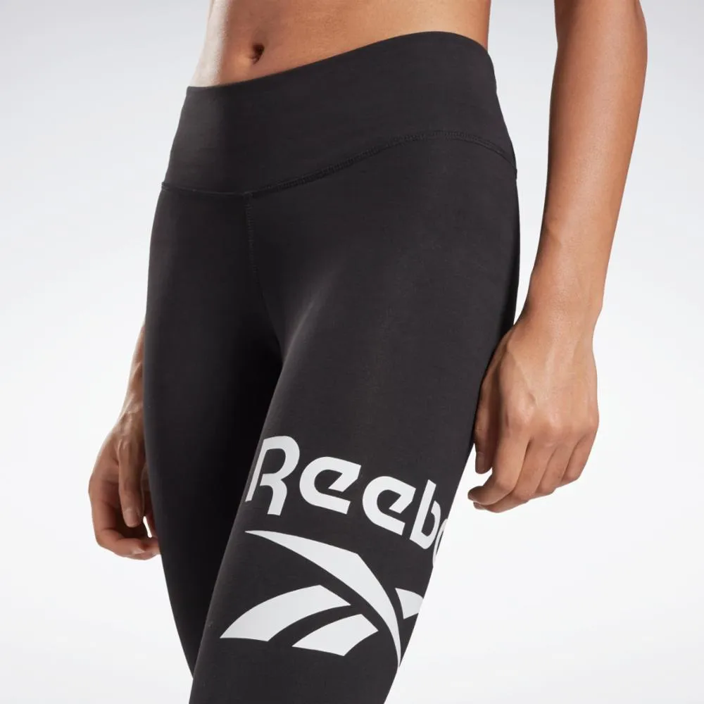Reebok Apparel Women Reebok Identity Logo Leggings BLACK sold by Reebok product image thumbnail 4