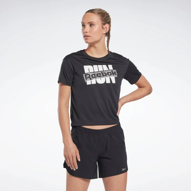 Reebok Apparel Women Running Speedwick Graphic T-Shirt Nghblk sold by Reebok