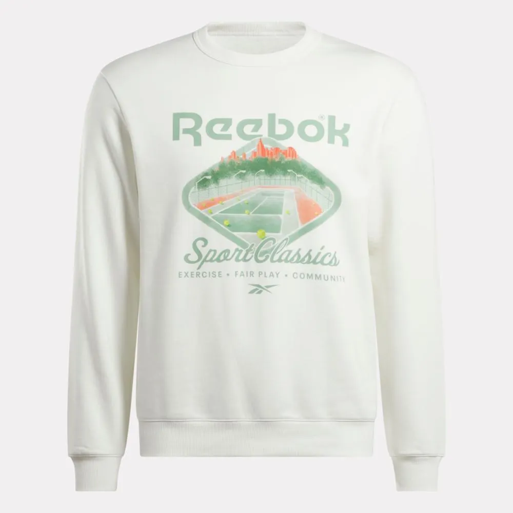 Reebok Apparel Men Classics Court Sport Crew Sweatshirt CHALK sold by Reebok product image thumbnail 5