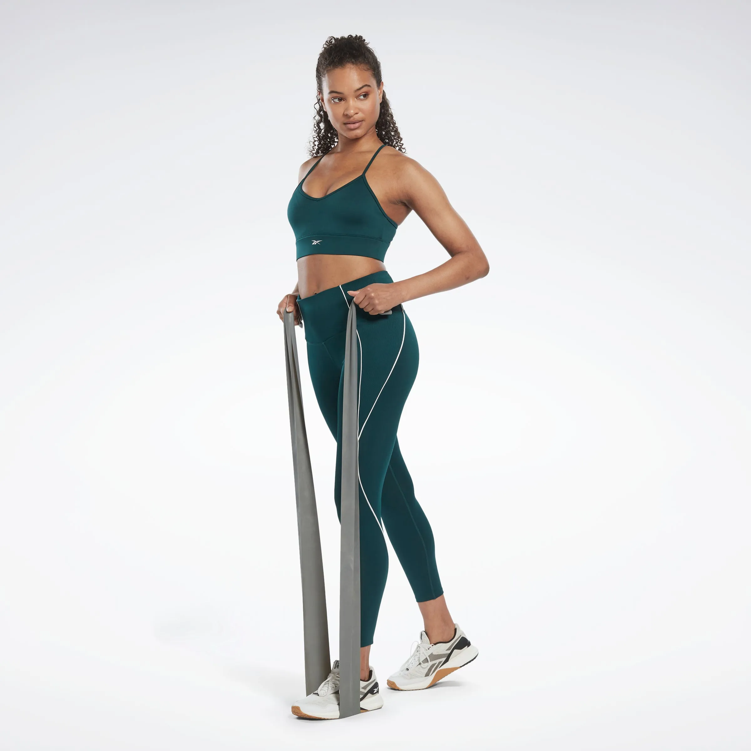 Reebok Apparel Women Workout Ready Sports Bra Forgrn sold by Reebok product image thumbnail 2