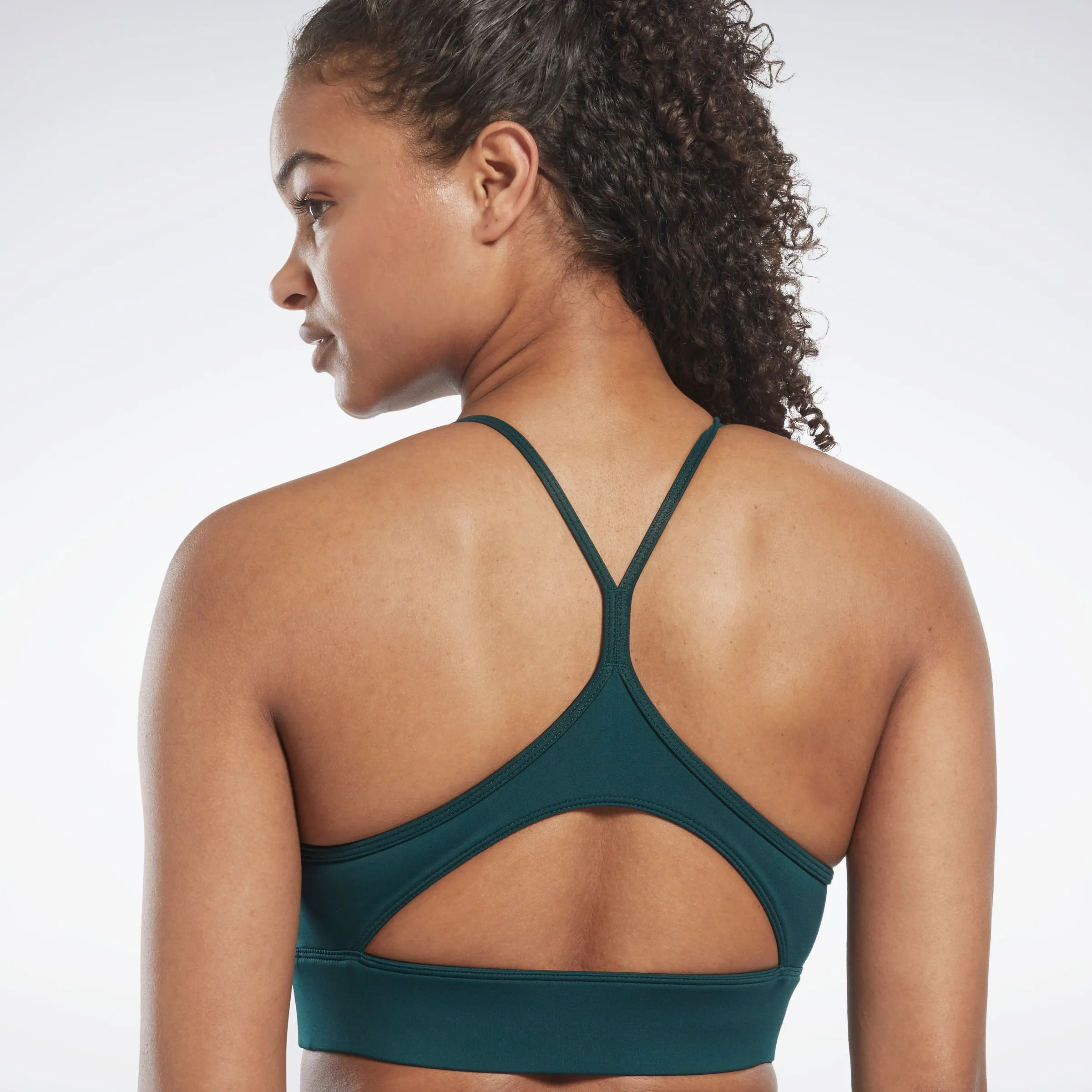 Reebok Apparel Women Workout Ready Sports Bra Forgrn sold by Reebok product image thumbnail 4