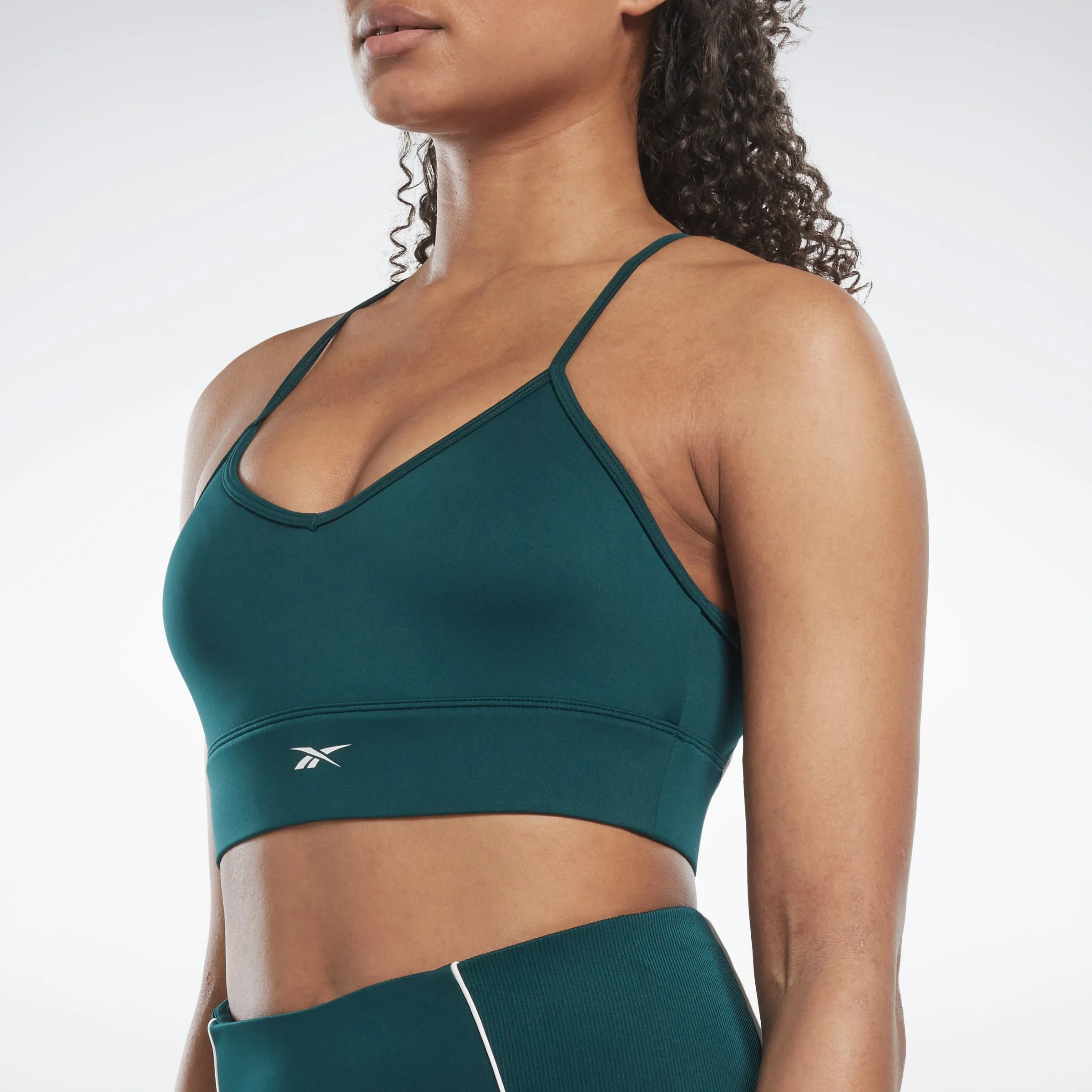 Reebok Apparel Women Workout Ready Sports Bra Forgrn sold by Reebok product image thumbnail 5