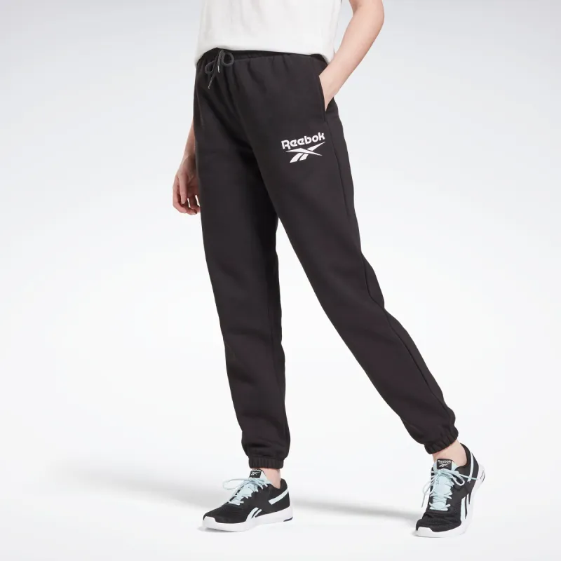 Reebok Apparel Women Reebok Identity Logo Fleece Joggers Black made by Reebok