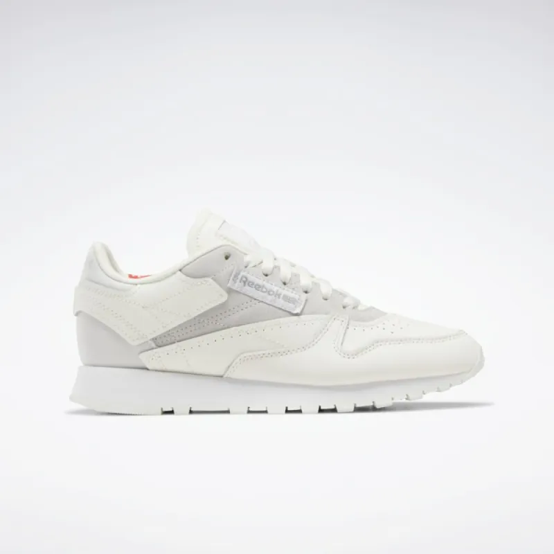 Reebok Footwear Women CLASSIC LEATHER CHALK/COLD GREY 1/FTWR WHT sold by Reebok