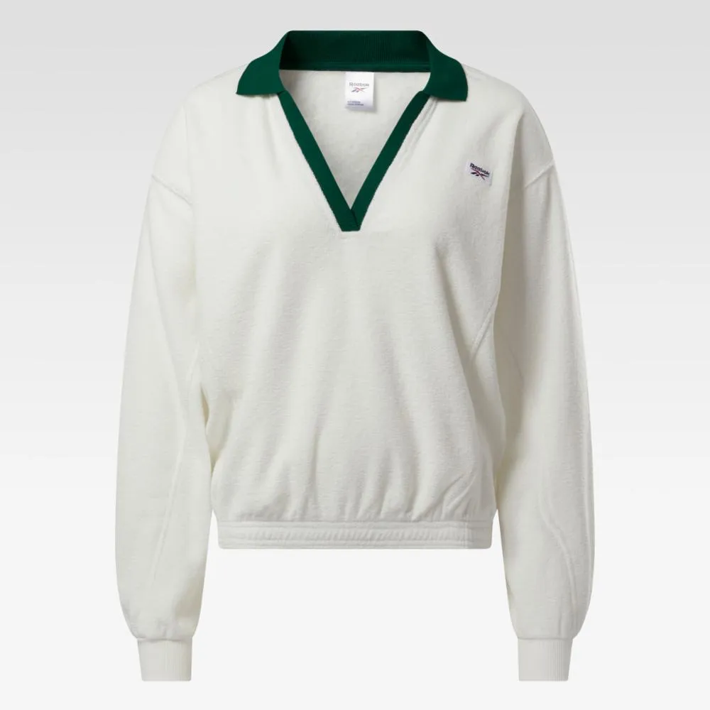 Reebok Apparel Women Classics Retro Court Sweatshirt CHALK sold by Reebok