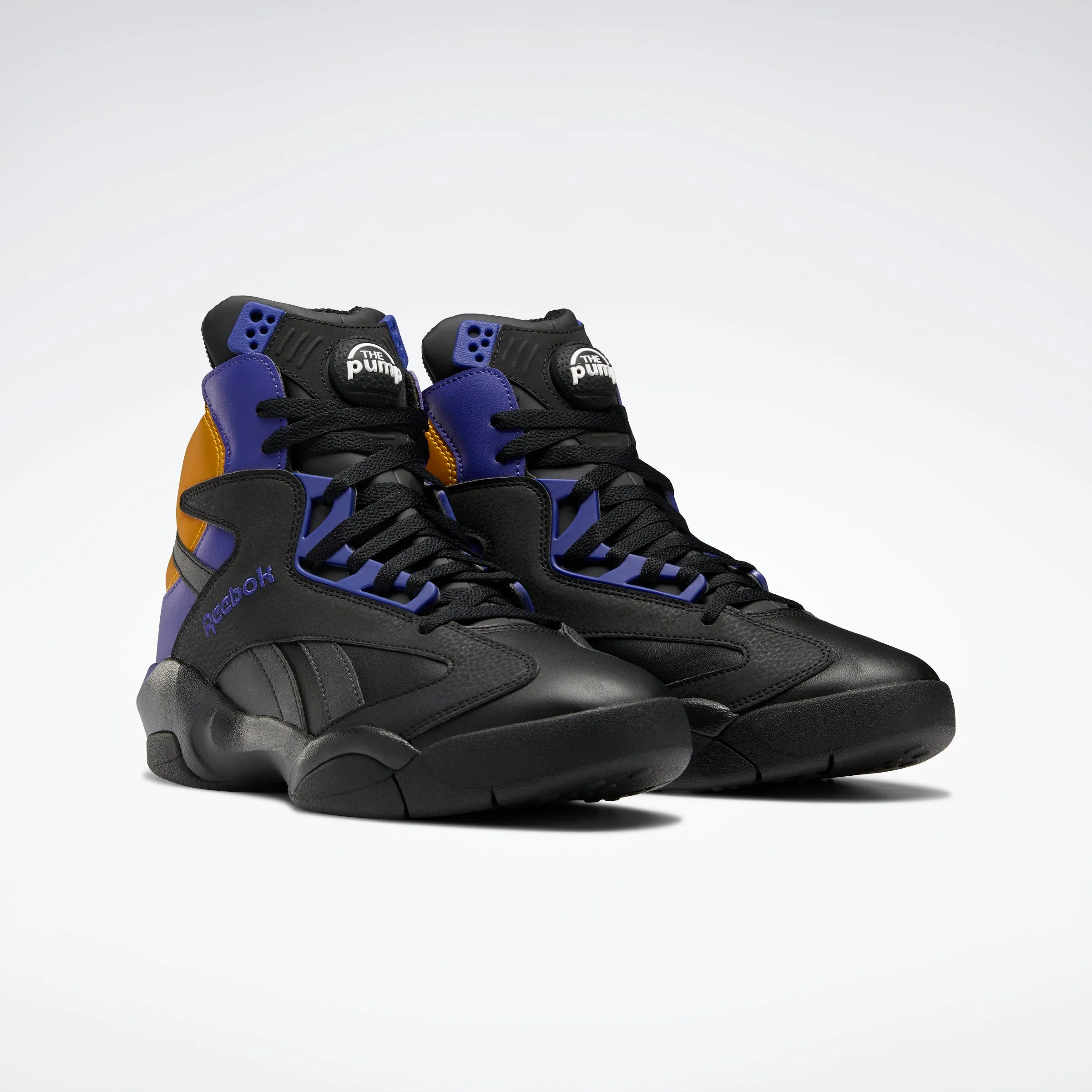 Reebok Footwear Men Shaq Attaq Shoes Cblack/Bolprp/Cogold sold by Reebok product image thumbnail 3