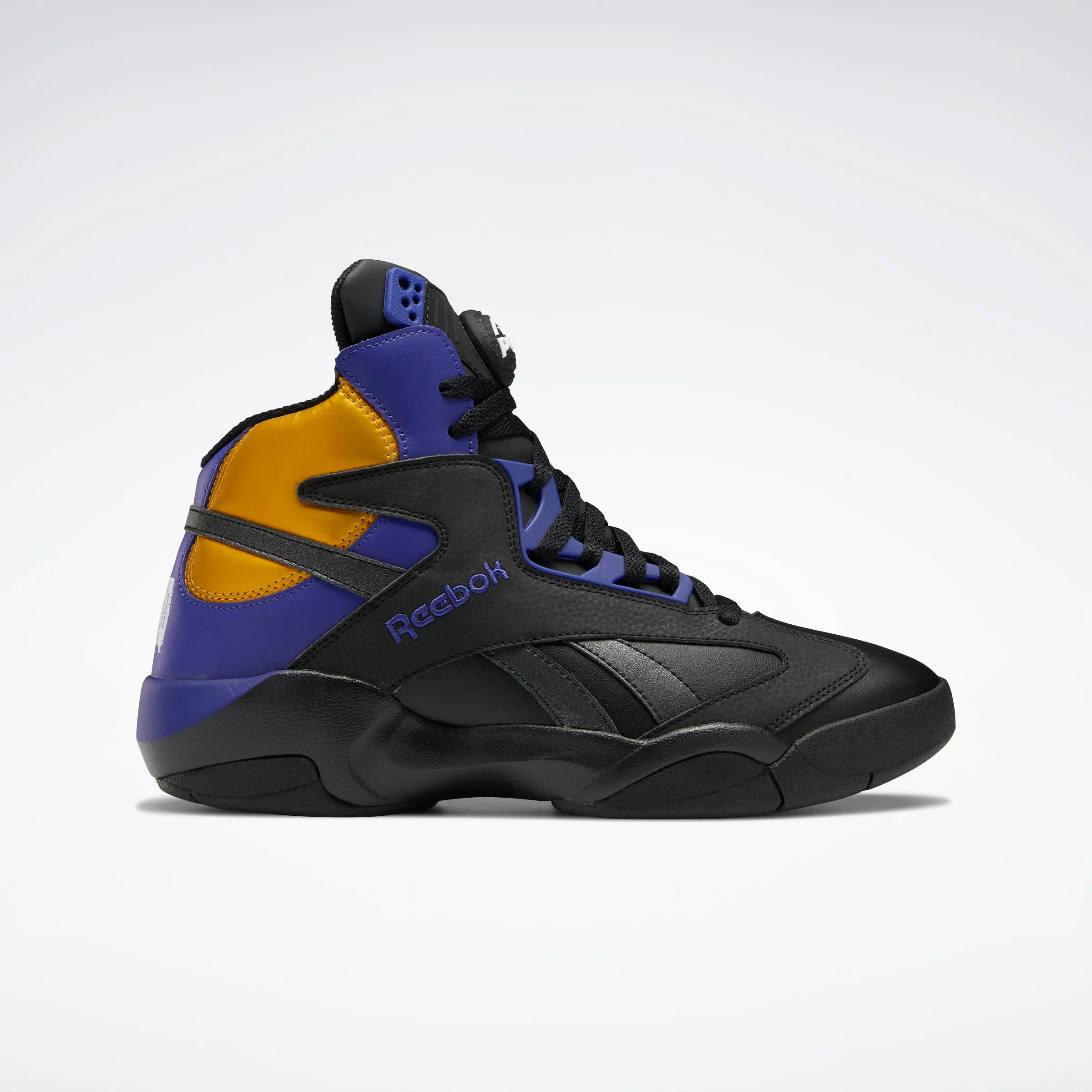 Reebok Footwear Men Shaq Attaq Shoes Cblack/Bolprp/Cogold sold by Reebok