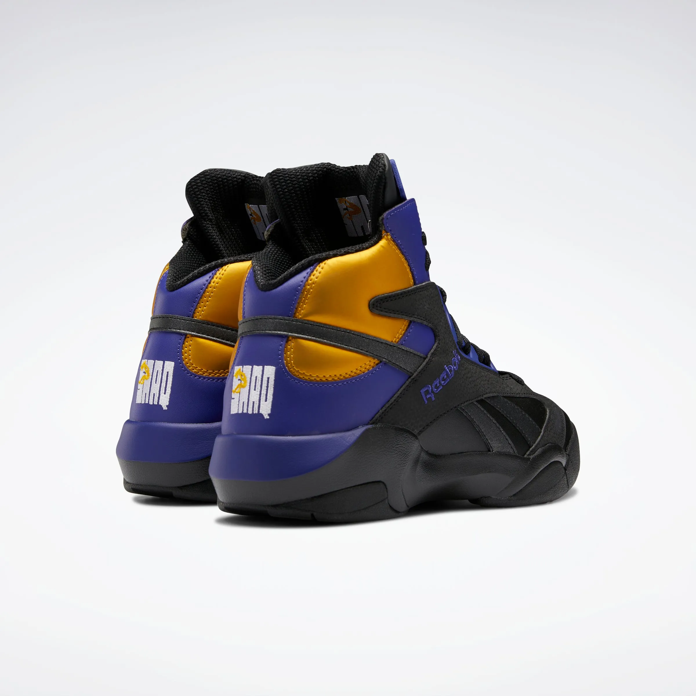 Reebok Footwear Men Shaq Attaq Shoes Cblack/Bolprp/Cogold sold by Reebok product image thumbnail 4