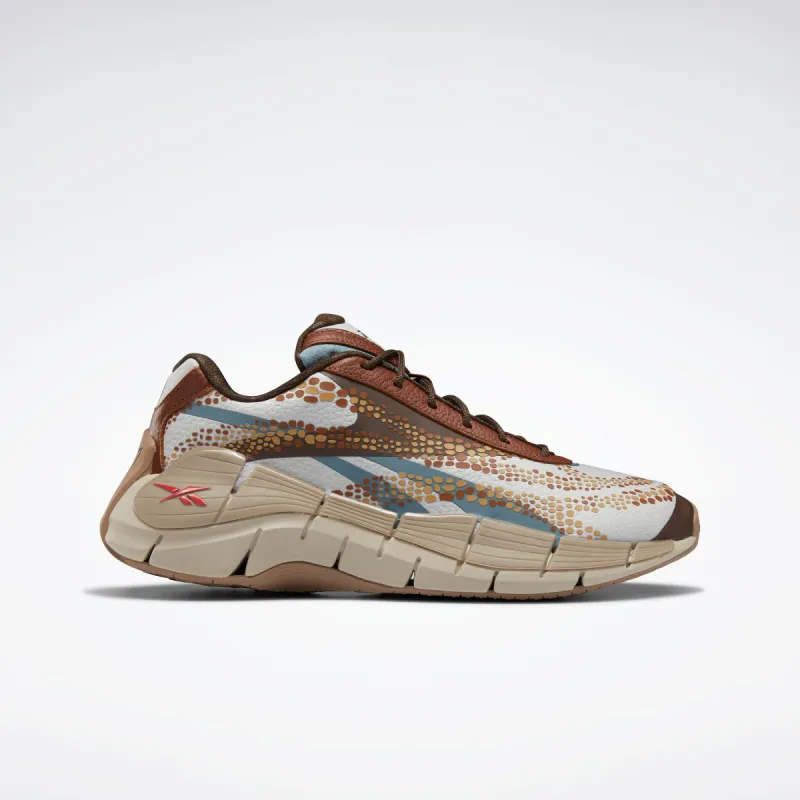 Reebok Footwear Men Jurassic World Zig Kinetica 2.5 Shoes Stagry/Peat/Gribrn made by Reebok