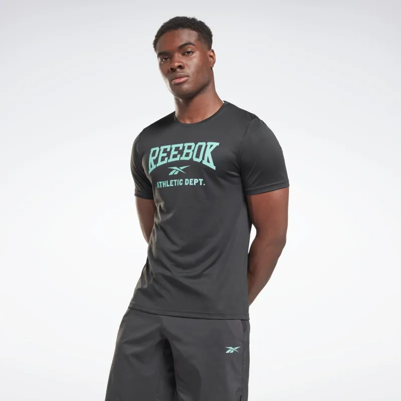 Reebok Apparel Men Workout Ready Graphic T-Shirt Nghblk sold by Reebok