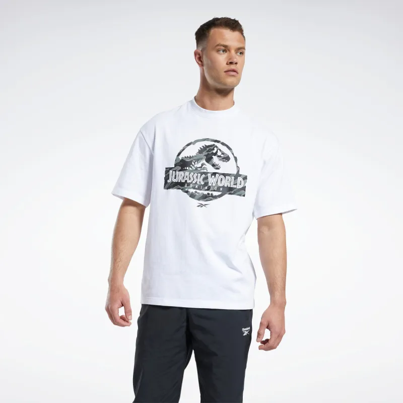 Reebok Apparel Men Jurassic World T-Shirt White sold by Reebok