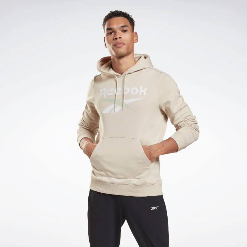 Reebok Apparel Men Reebok Identity Big Logo Hoodie Stucco sold by Reebok