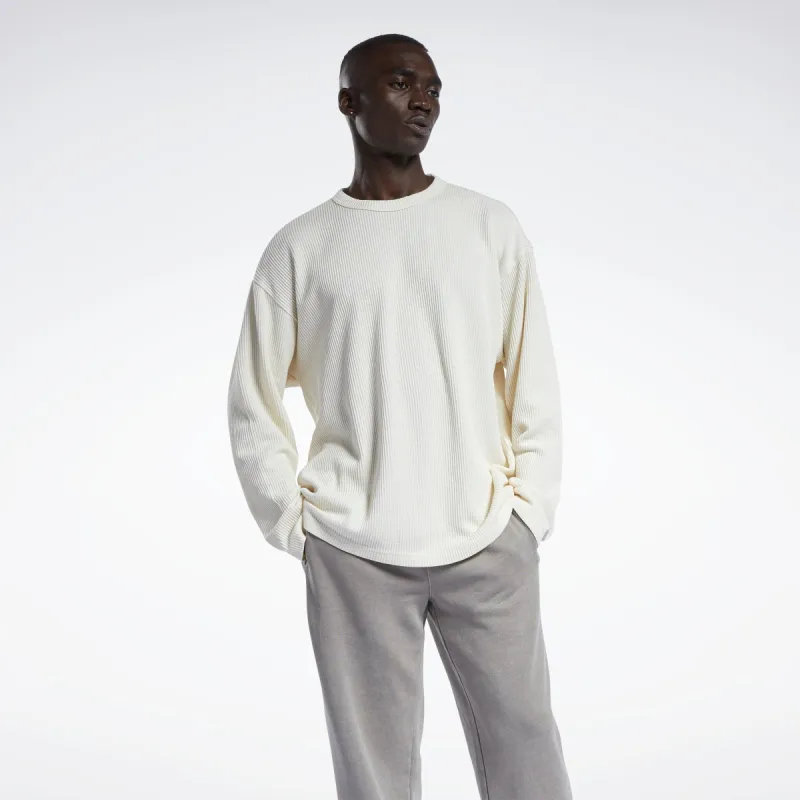 Reebok Apparel Men Classics Natural Dye Waffle Crew Sweatshirt Nondye sold by Reebok