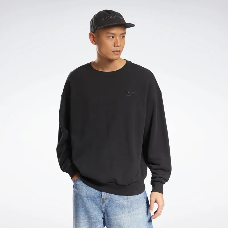 Reebok Apparel Men Classics Brand-Proud Crew Sweatshirt Black sold by Reebok