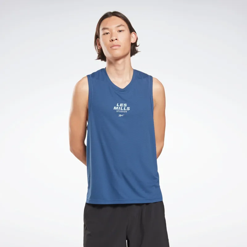Reebok Apparel Men Les Mills® Speed Tank Top Batblu sold by Reebok