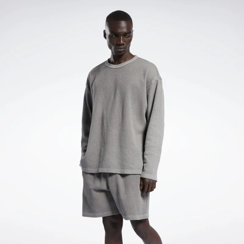 Reebok Apparel Men Classics Natural Dye Waffle Crew Sweatshirt Bougry sold by Reebok