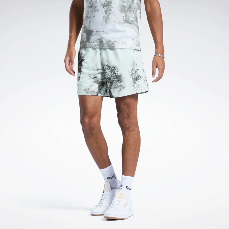Reebok Apparel Men Classics Mesh Allover Print Shorts Lgtsag sold by Reebok