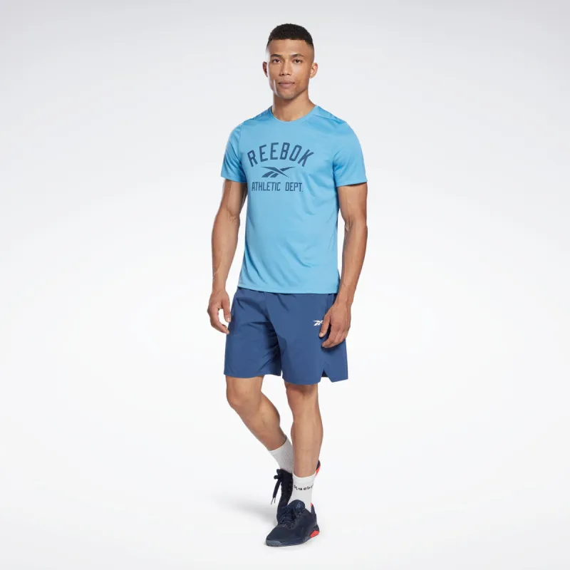 Reebok Apparel Men Workout Ready Graphic T-Shirt Essblu sold by Reebok