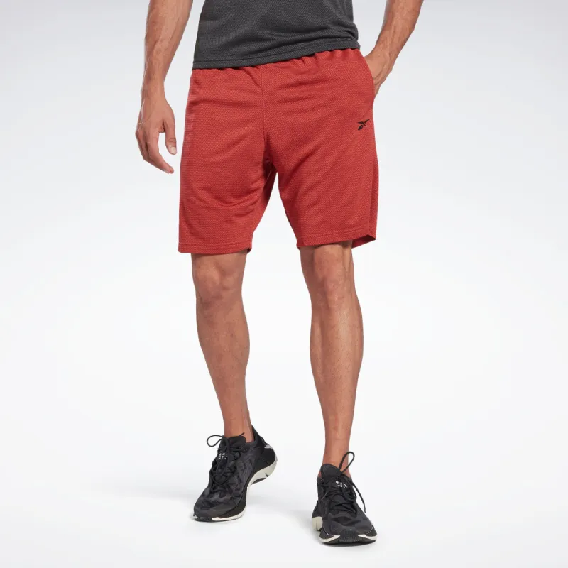 Reebok Apparel Men Workout Ready Mélange Shorts Rhodon sold by Reebok