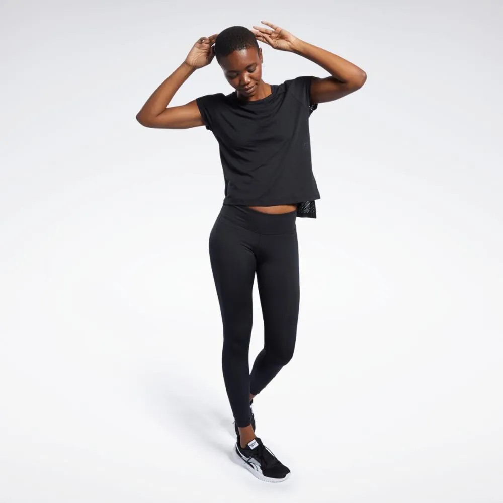 Reebok Apparel Women Burnout T-Shirt BLACK sold by Reebok