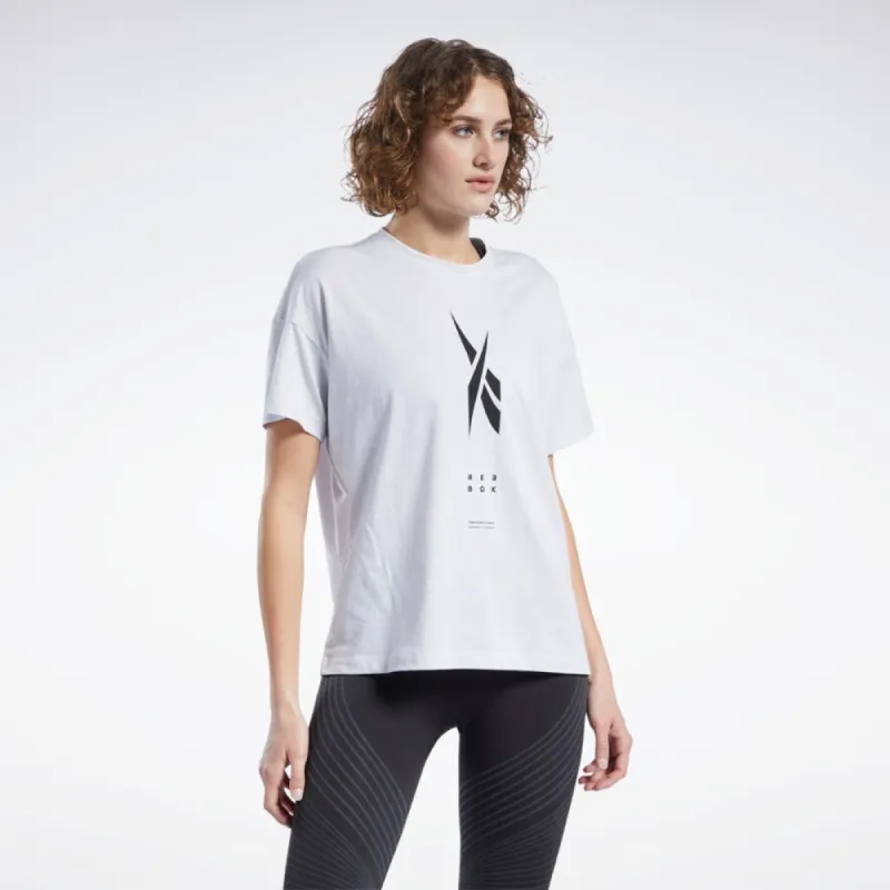 Reebok Apparel Women Edgeworks Graphic T-Shirt PORCEL sold by Reebok