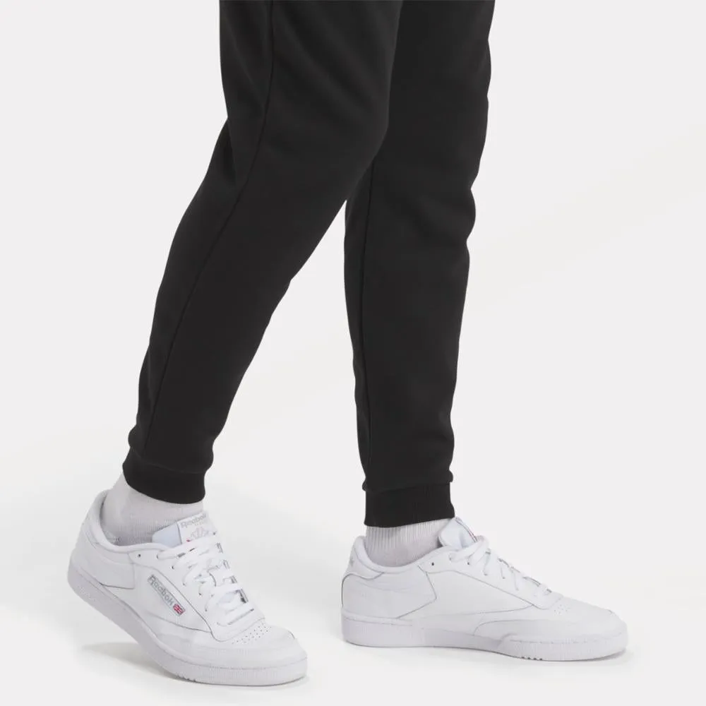Reebok Apparel Men Reebok Identity Small Logo Fleece Joggers BLACK sold by Reebok product image thumbnail 4
